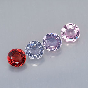 2.10 ct Multicolor Spinel Stone, Natural Spinel in Round Facet Shape for Sale