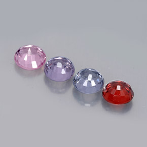 Spinel Gemstone in 4.6 mm Size for Sale, Spinel Stone in Multicolor Color