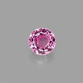 0.60 ct Pink Spinel Gemstone, Spinel Gem in Round Facet Shape for Sale.