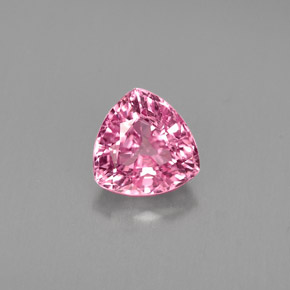 0.64 ct Pink Spinel Gemstone, Spinel Gem in Trillion Facet Shape for Sale.