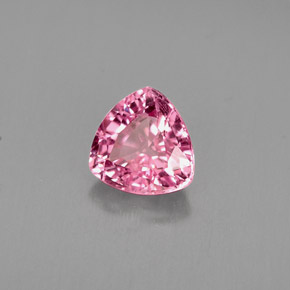 0.64 ct Pink Spinel Stone, Natural Spinel in Trillion Facet Shape for Sale