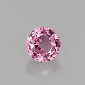 0.89 ct Pink Spinel Gemstone, Spinel Gem in Round Facet Shape for Sale.