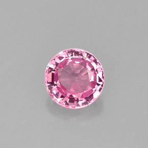 0.74 ct Pink Spinel Gemstone, Spinel Gem in Round Facet Shape for Sale.