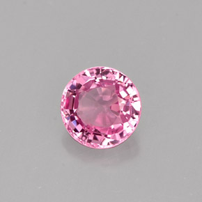 0.74 ct Pink Spinel Stone, Natural Spinel in Round Facet Shape for Sale
