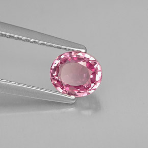 0.76 ct Pink Spinel Stone, Natural Spinel in Oval Facet Shape for Sale