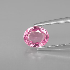 0.79 ct Pink Spinel Gemstone, Spinel Gem in Oval Facet Shape for Sale.