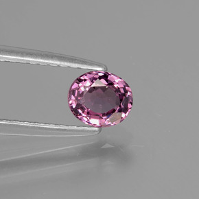 0.59 ct Violet Spinel Stone, Natural Spinel in Oval Facet Shape for Sale