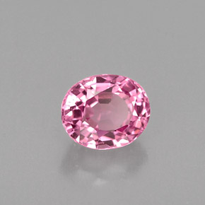 0.67 ct Pink Spinel Stone, Natural Spinel in Oval Facet Shape for Sale