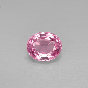 0.88 ct Pink Spinel Gemstone, Spinel Gem in Oval Facet Shape for Sale.
