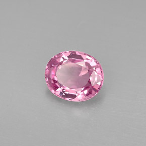 0.88 ct Pink Spinel Stone, Natural Spinel in Oval Facet Shape for Sale