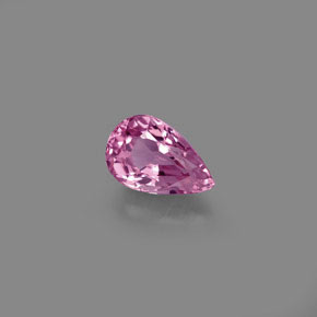 0.81 ct Pink Spinel Stone, Natural Spinel in Pear Facet Shape for Sale
