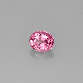 0.58 ct Pink Spinel Stone, Natural Spinel in Oval Facet Shape for Sale
