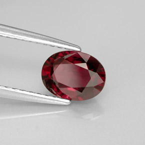 1.11 ct Red Spinel Stone, Natural Spinel in Oval Facet Shape for Sale