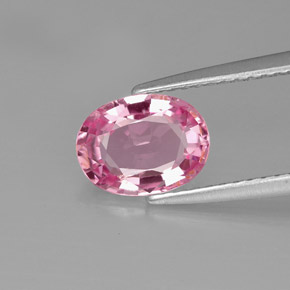 1.48 ct Pink Spinel Gemstone, Spinel Gem in Oval Facet Shape for Sale.