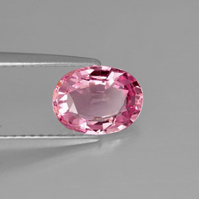 1.48 ct Pink Spinel Stone, Natural Spinel in Oval Facet Shape for Sale