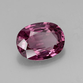 1.98 ct Violet Spinel Stone, Natural Spinel in Oval Facet Shape for Sale