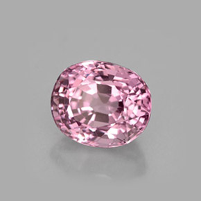 2.24 ct Pink Spinel Stone, Natural Spinel in Oval Facet Shape for Sale