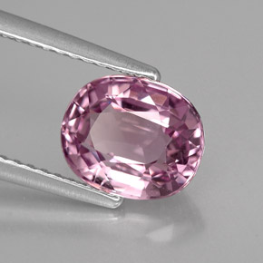 2.10 ct Violet Spinel Stone, Natural Spinel in Oval Facet Shape for Sale