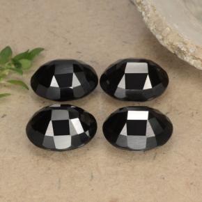Spinel Gemstone in 8.8 x 7 mm Size for Sale, Spinel Stone in Black Color