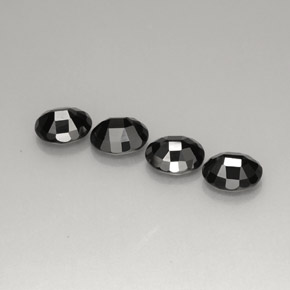 Spinel Gemstone in 8.9 x 7.2 mm Size for Sale, Spinel Stone in Black Color