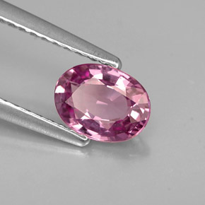 0.84 ct Purple Spinel Stone, Natural Spinel in Oval Facet Shape for Sale
