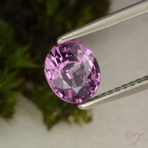 1.09 ct Purple Spinel Stone, Natural Spinel in Oval Facet Shape for Sale