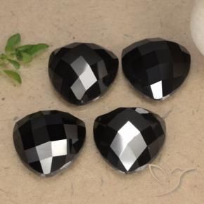 Spinel Gemstones in 10 x 10 mm (calibrated) Size for Sale, Spinel Stones in Black Color