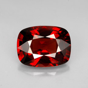 4.44 ct Red Spinel Gemstone, Spinel Gem in Cushion-Cut Shape for Sale.