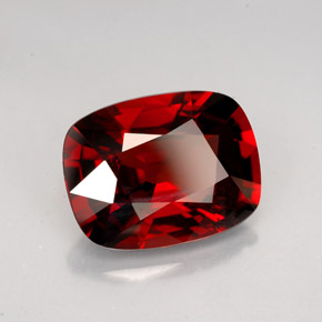 4.44 ct Red Spinel Stone, Natural Spinel in Cushion-Cut Shape for Sale