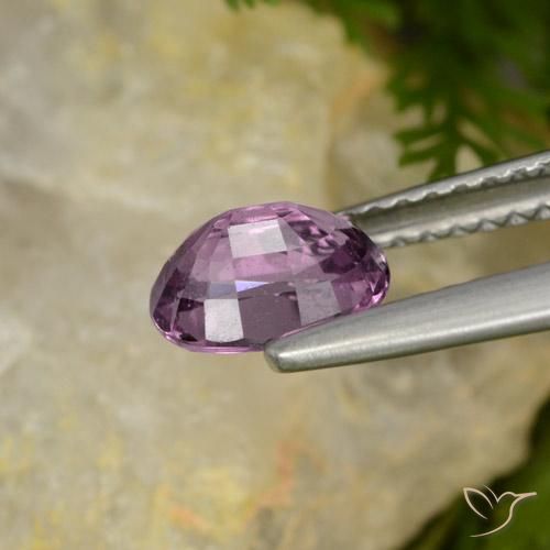 Spinel Gemstone in 7 x 5 mm (calibrated) Size for Sale, Spinel Stone in Dark Purple Mauve Color