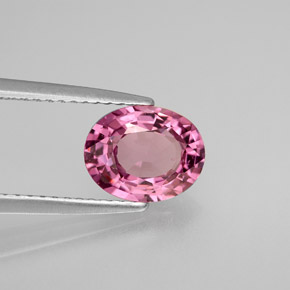 1.69 ct Pink Spinel Stone, Natural Spinel in Oval Facet Shape for Sale