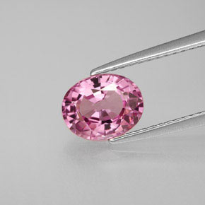 1.51 ct Pink Spinel Gemstone, Spinel Gem in Oval Facet Shape for Sale.
