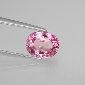1.51 ct Pink Spinel Stone, Natural Spinel in Oval Facet Shape for Sale