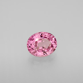 1.48 ct Pink Spinel Stone, Natural Spinel in Oval Facet Shape for Sale