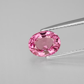 1.37 ct Pink Spinel Gemstone, Spinel Gem in Oval Facet Shape for Sale.