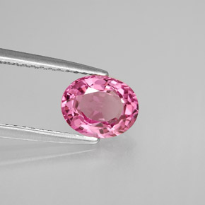 1.37 ct Pink Spinel Stone, Natural Spinel in Oval Facet Shape for Sale