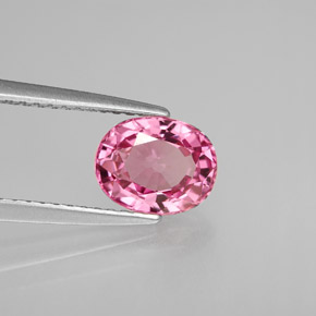 1.50 ct Pink Spinel Stone, Natural Spinel in Oval Facet Shape for Sale