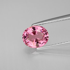 1.44 ct Pink Spinel Gemstone, Spinel Gem in Oval Facet Shape for Sale.