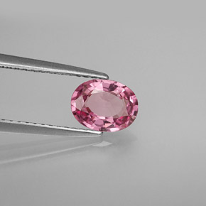 0.99 ct Pink Spinel Stone, Natural Spinel in Oval Facet Shape for Sale