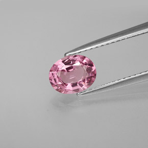1.08 ct Pink Spinel Gemstone, Spinel Gem in Oval Facet Shape for Sale.