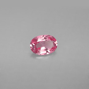 0.80 ct Pink Spinel Stone, Natural Spinel in Oval Facet Shape for Sale
