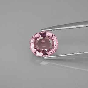 1.46 ct Pink Spinel Gemstone, Spinel Gem in Oval Facet Shape for Sale.