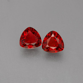1.02 ct Red Spinel Gemstone, Spinel Gem in Trillion Facet Shape for Sale.