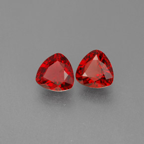 1.02 ct Red Spinel Stone, Natural Spinel in Trillion Facet Shape for Sale