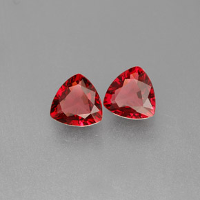 0.90 ct Red Spinel Stone, Natural Spinel in Trillion Facet Shape for Sale