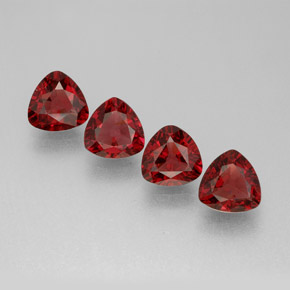 2.05 ct Red Spinel Gemstone, Spinel Gem in Trillion Facet Shape for Sale.