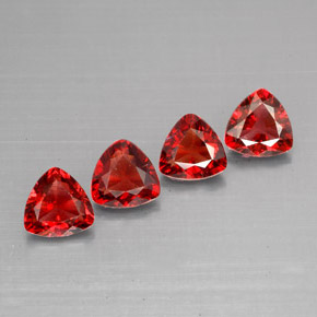 1.85 ct Orange Spinel Stone, Natural Spinel in Trillion Facet Shape for Sale