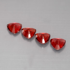 Spinel Gemstone in 5 x 5 mm (calibrated) Size for Sale, Spinel Stone in Reddish Orange Color