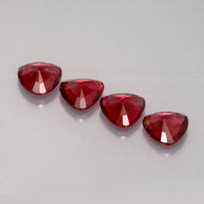 Spinel Gemstone in 5 x 5 mm (calibrated) Size for Sale, Spinel Stone in Red Color