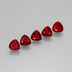2.46 ct Red Spinel Gemstone, Spinel Gem in Trillion Facet Shape for Sale.